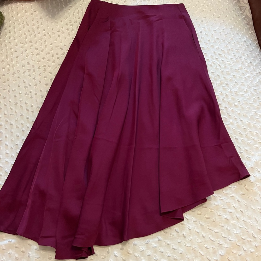 Theory Project Asymmetrical Magenta Skirt | 00